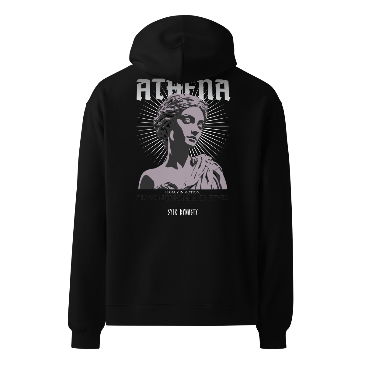 Athena | Elysium | Hoodie | Black | Ghost Back | Sylk Dynasty