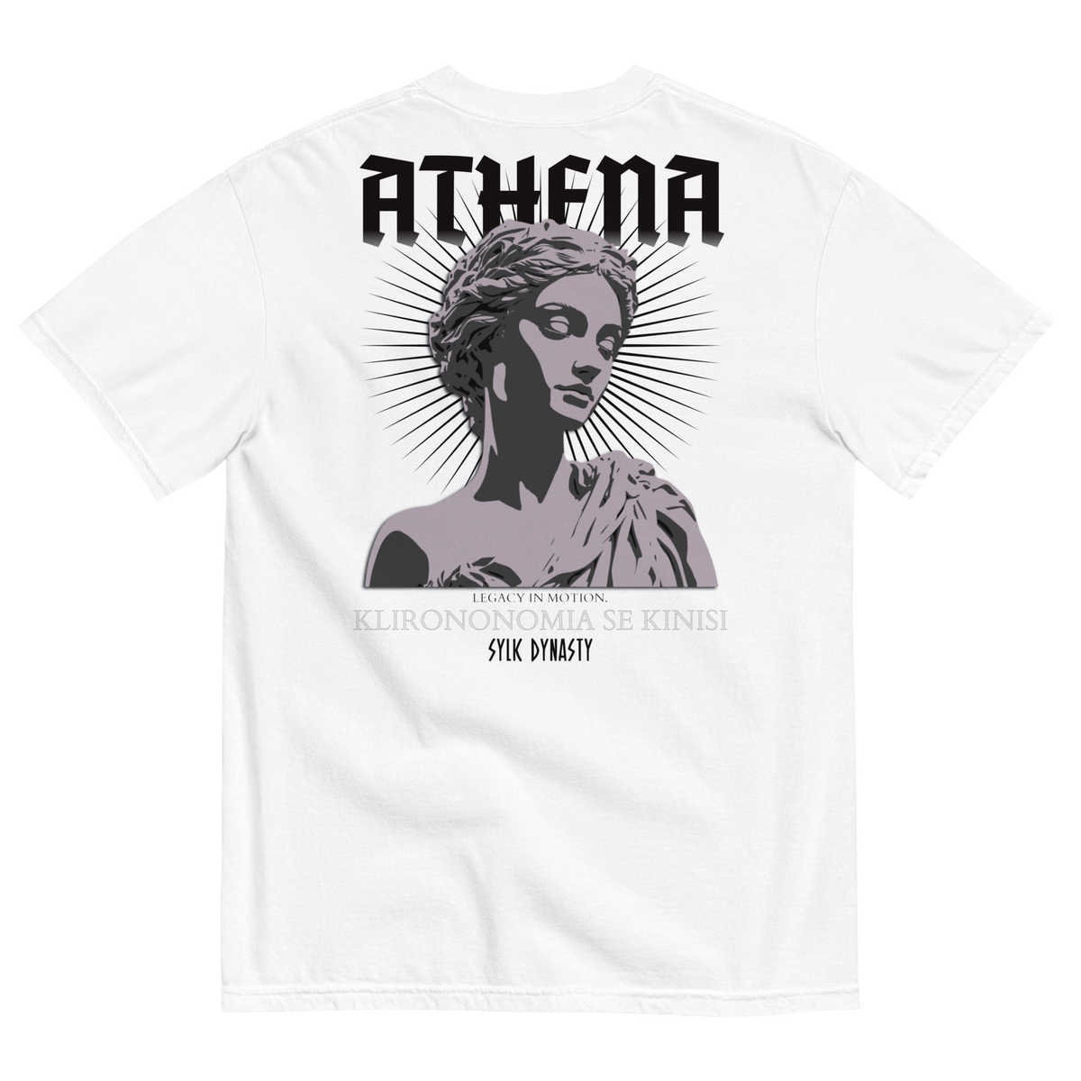 Athena | Elysium | T-Shirt | White | Flat Back | Sylk Dynasty