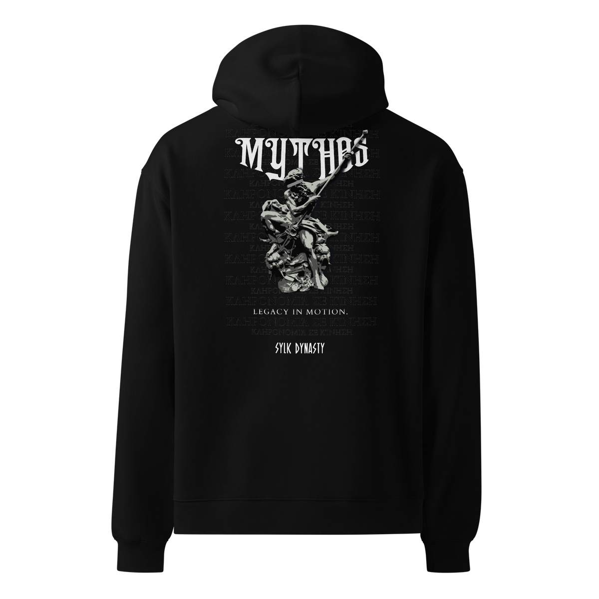 Mythos | Elysium | Hoodie | Black | Ghost Back | Sylk Dynasty