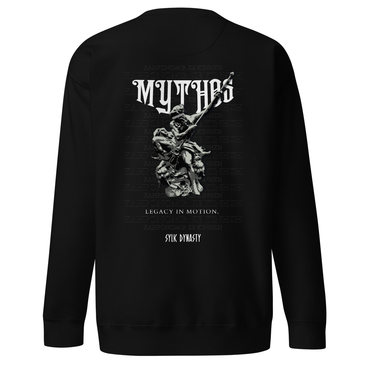 Mythos | Elysium | Sweatshirt | Black | Ghost Back | Sylk Dynasty