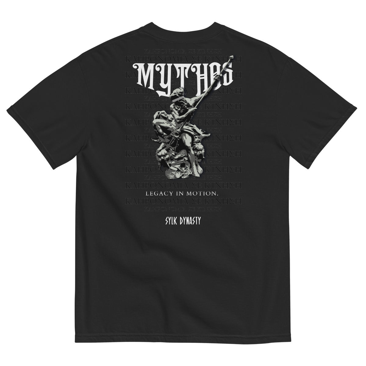 Mythos | Elysium | T-Shirt | Black | Flat Back | Sylk Dynasty