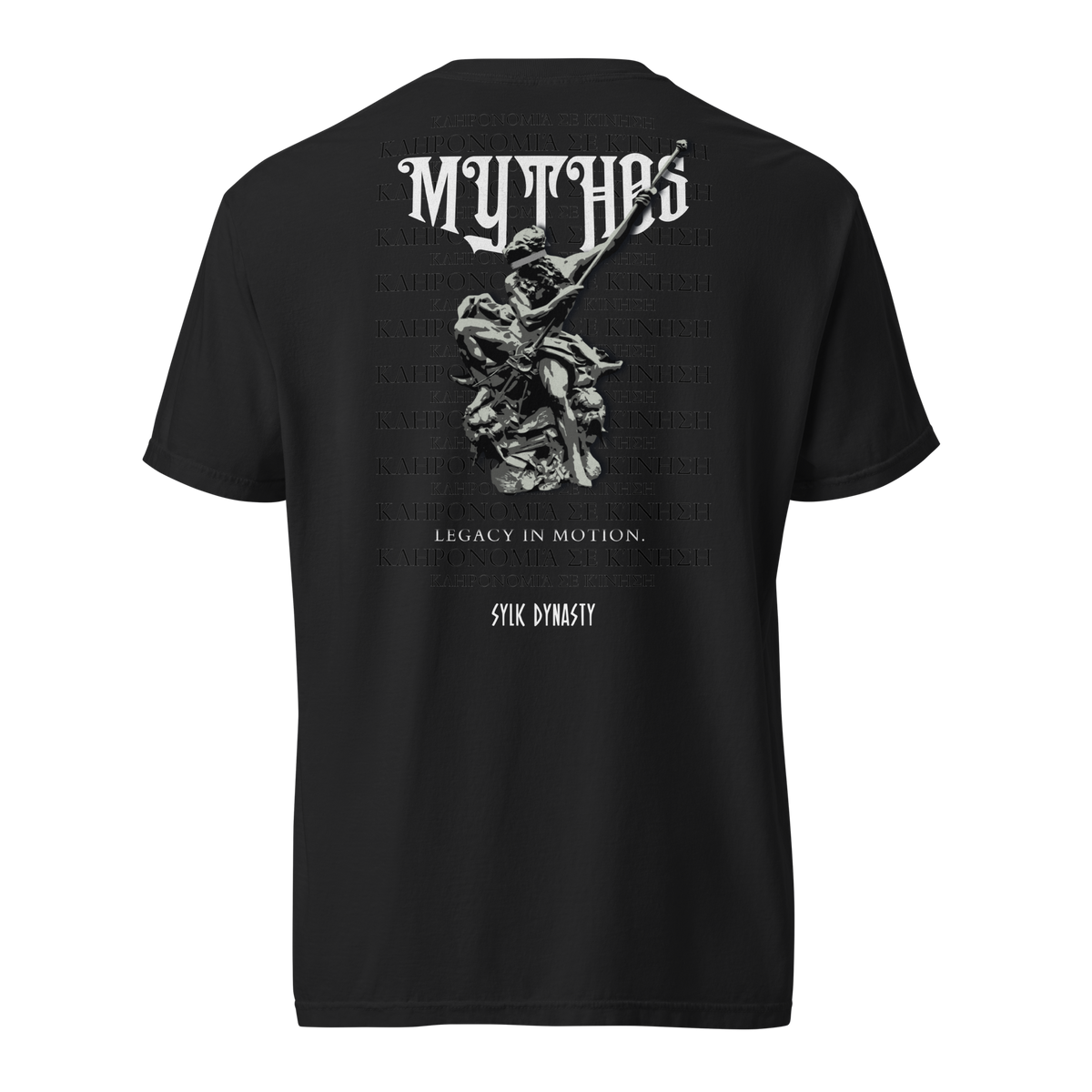 Mythos | Elysium | T-Shirt | Black | Ghost Back | Sylk Dynasty