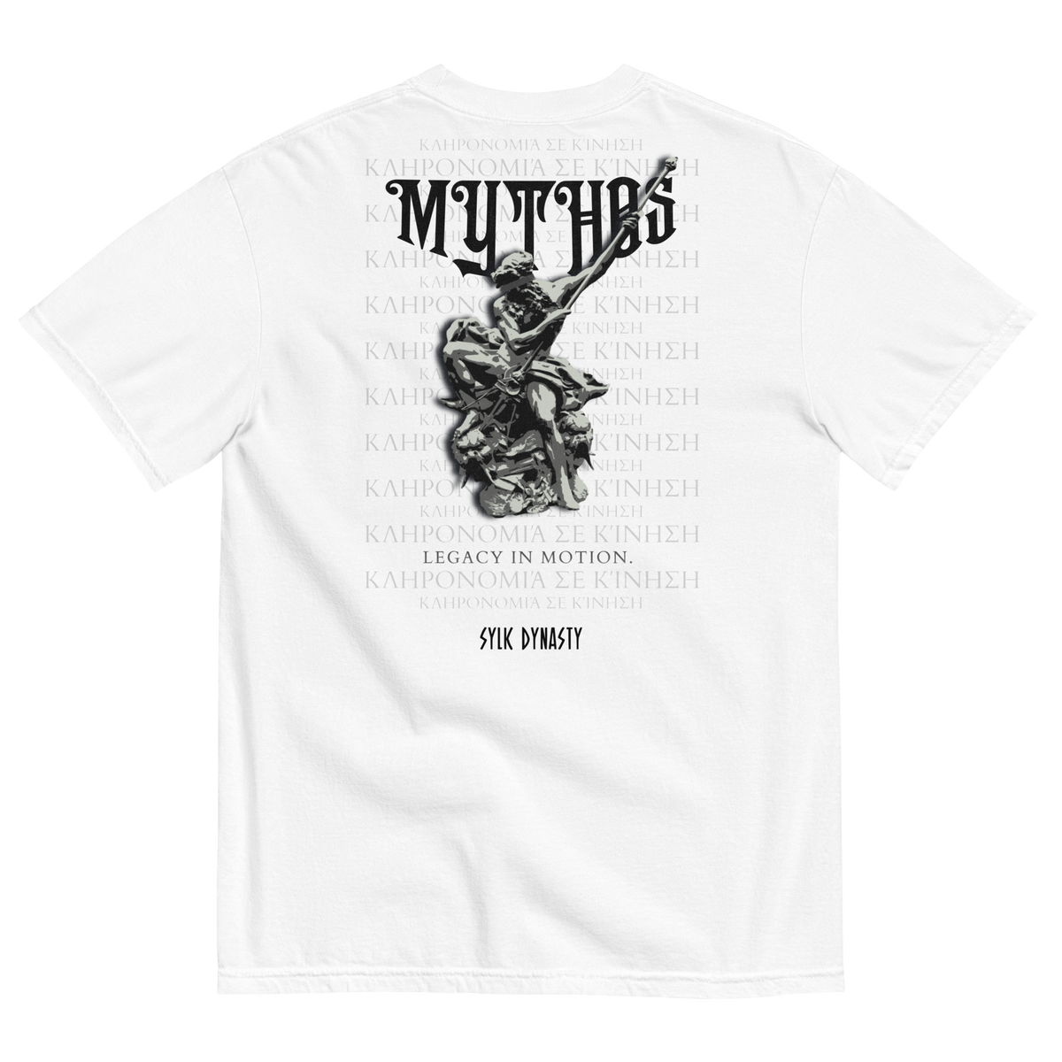 Mythos | Elysium | T-Shirt | White | Flat Back | Sylk Dynasty