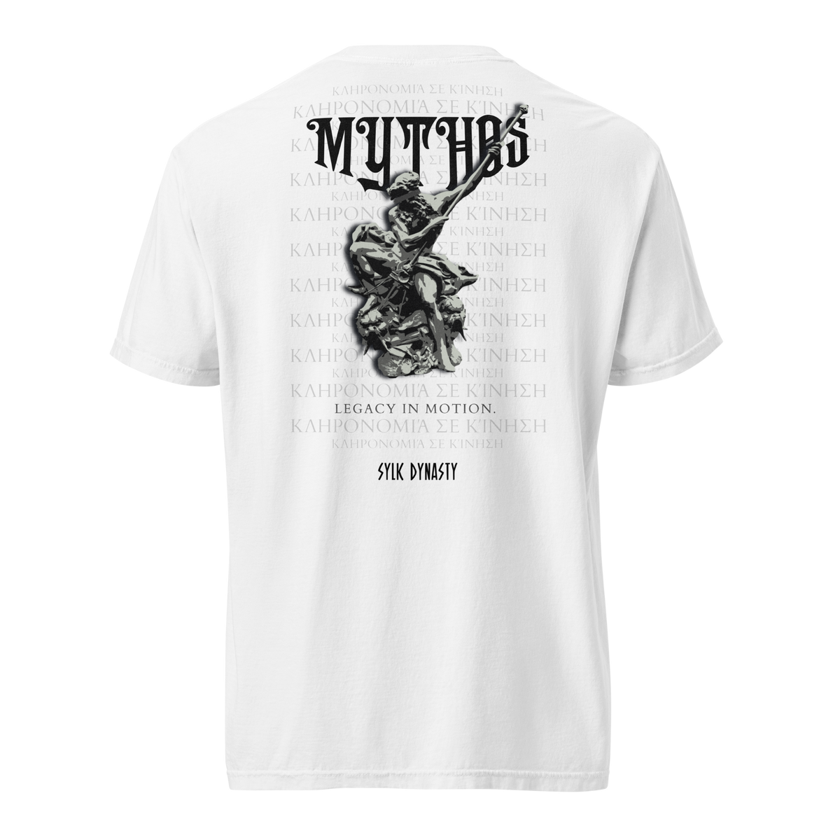 Mythos | Elysium | T-Shirt | White | Ghost Back | Sylk Dynasty