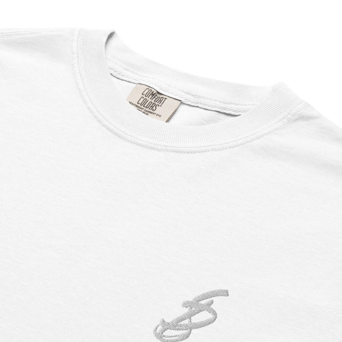 Waves | Kanagawa | T-Shirt | White | Closeup Front | Sylk Dynasty