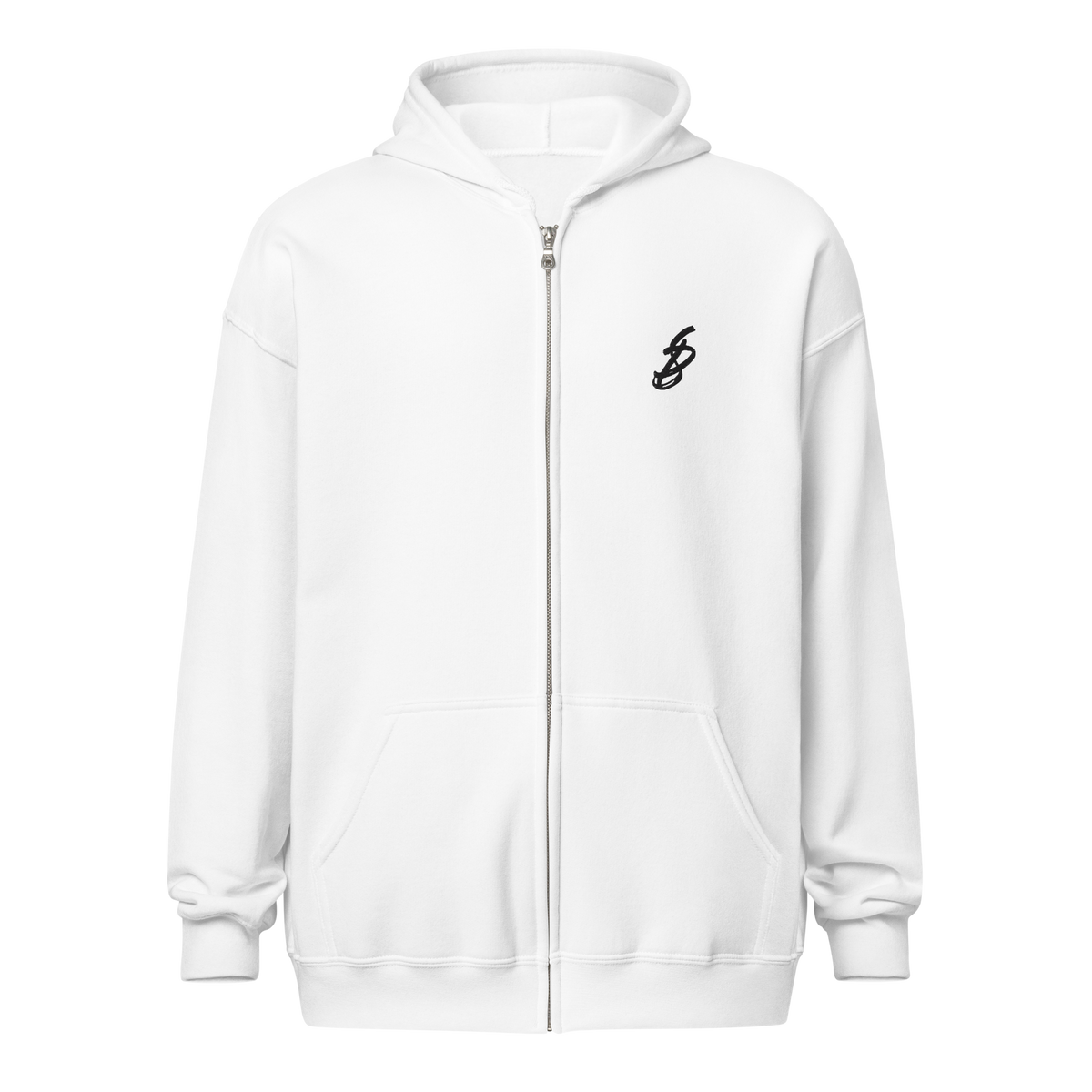 Waves | Kanagawa | Zip-Up Hoodie | White | Ghost Front | Sylk Dynasty